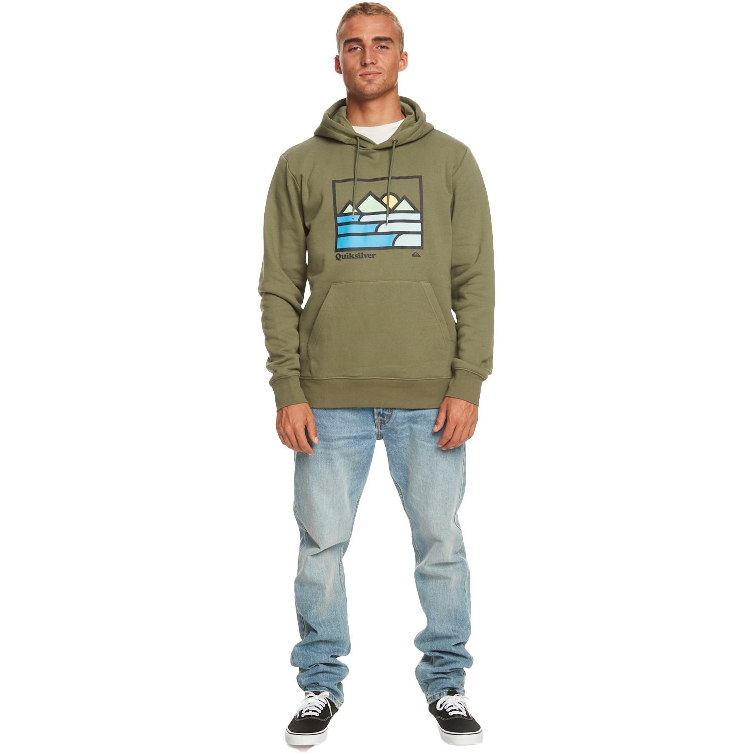 Quiksilver Landscape Lines Erkek Kapüşonlu Sweatshirt EQYFT04832