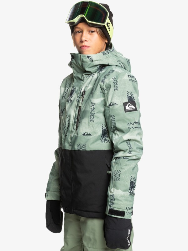 Quiksilver Mission Printed Block Youth Jk Çocuk Snowboard Montu EQBTJ03196