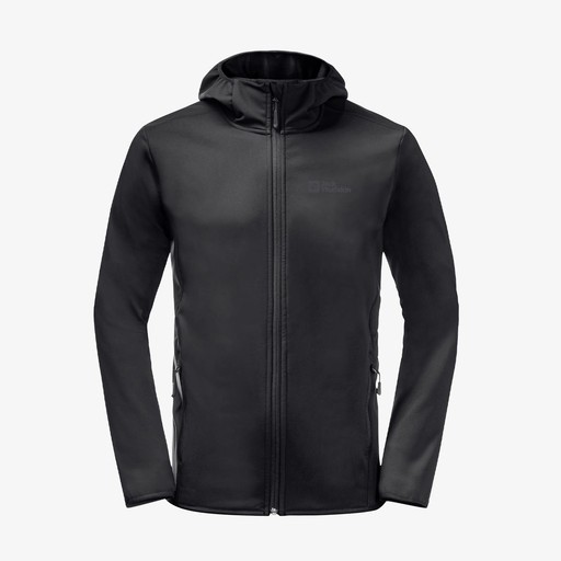 Jack Wolfskin Bornberg Hoody M Softshell Erkek Siyah Ceket 1307471