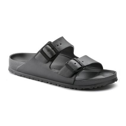 Birkenstock Arizona Eva Metallic Erkek Cift Bantli Plaj Terliği Antrasit 1001497