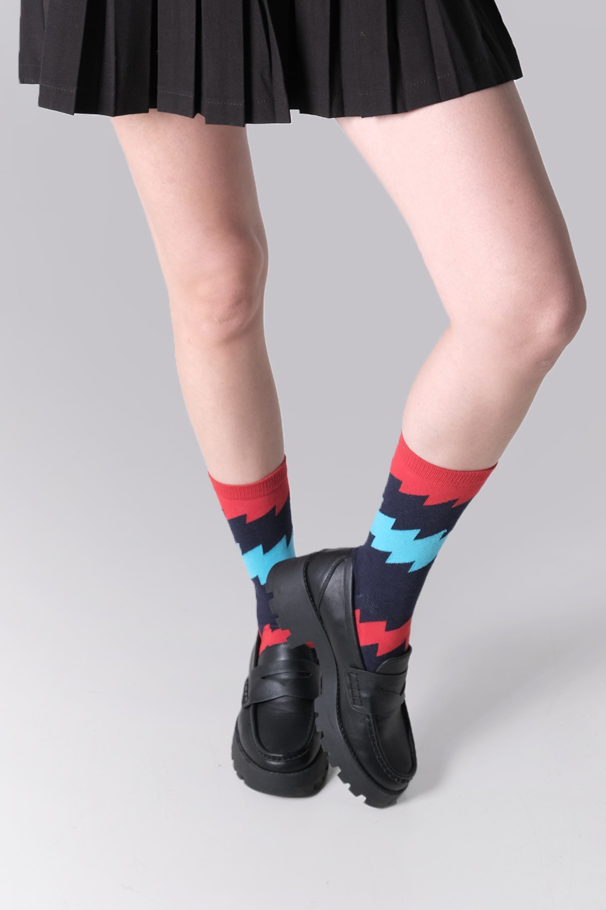 The Socks Company Zigzag Desenli Kadin Çorap 22KDCR255K