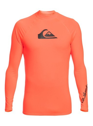 Quiksilver All Time Ls  Uv Korumalı Çocuk Lycra Rashguard Turuncu EQYWR03357