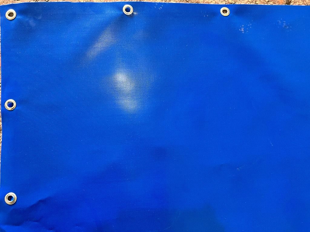 Mavi pullu polyester branda 1100 denye.