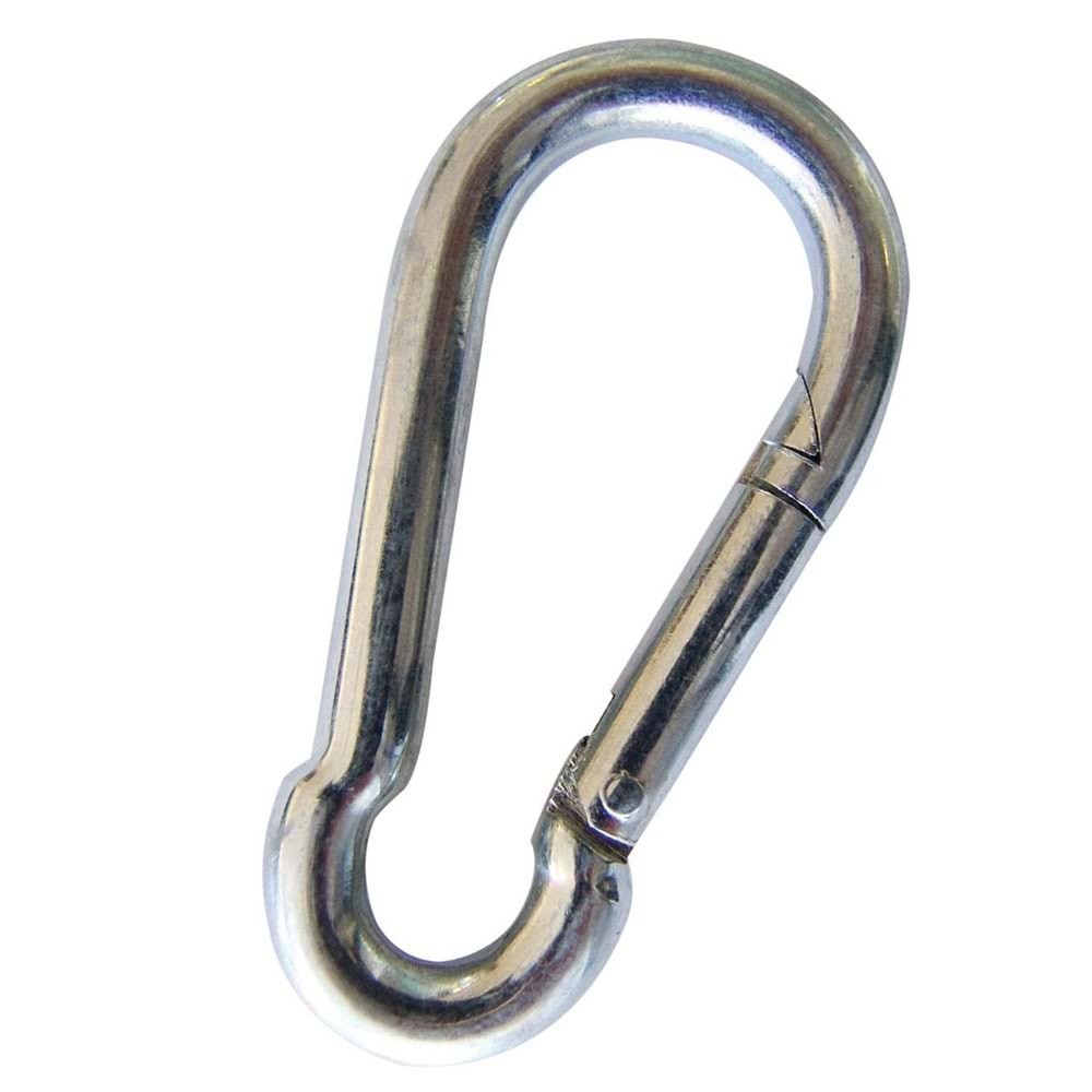 KARABİNA 6 MM GALVANİZ YAYLI KANCA KİLİT