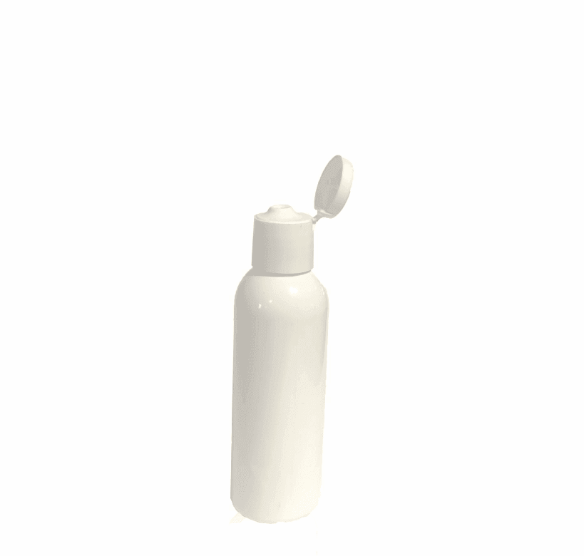 50ml Beyaz PET Şişe ve Beyaz Fliptop Kapak