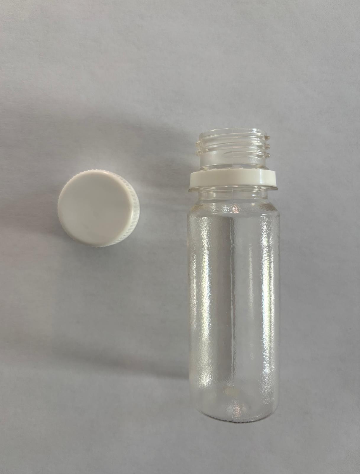 60ml Pet Shot Şişesi ve Beyaz Kapak 200 Adet