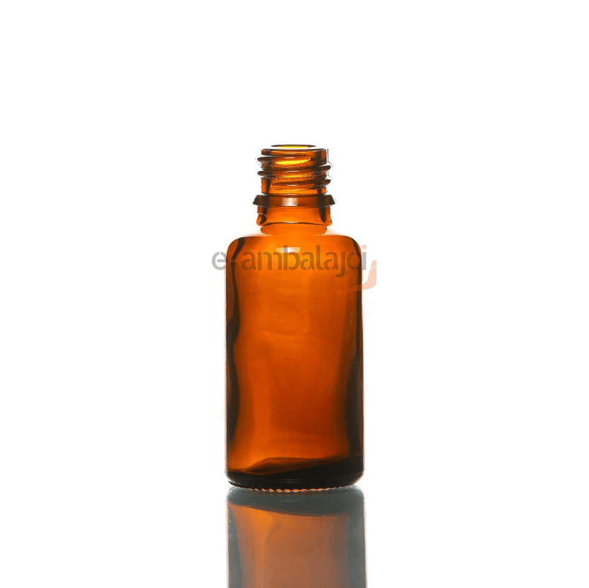 30ml Cam Ecza Şişe Amber ve Cam Damlalık