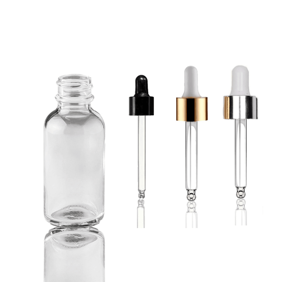 10ml Cam Ecza Şişe Şeffaf ve Cam Damlalık