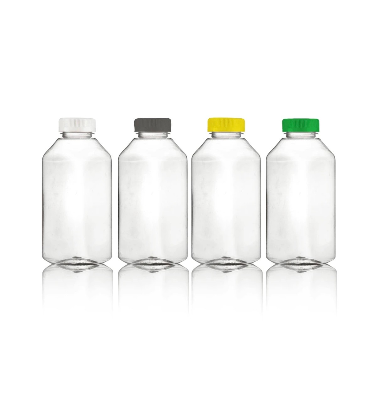 1000ml PET Kare Şişe ve Kapak (Paletli)