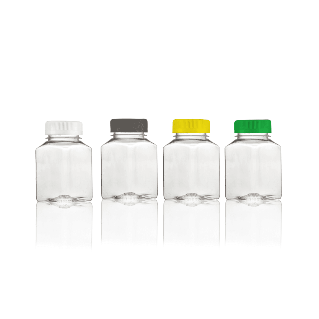 150ml PET Kare Şişe ve Kapak (Paletli)