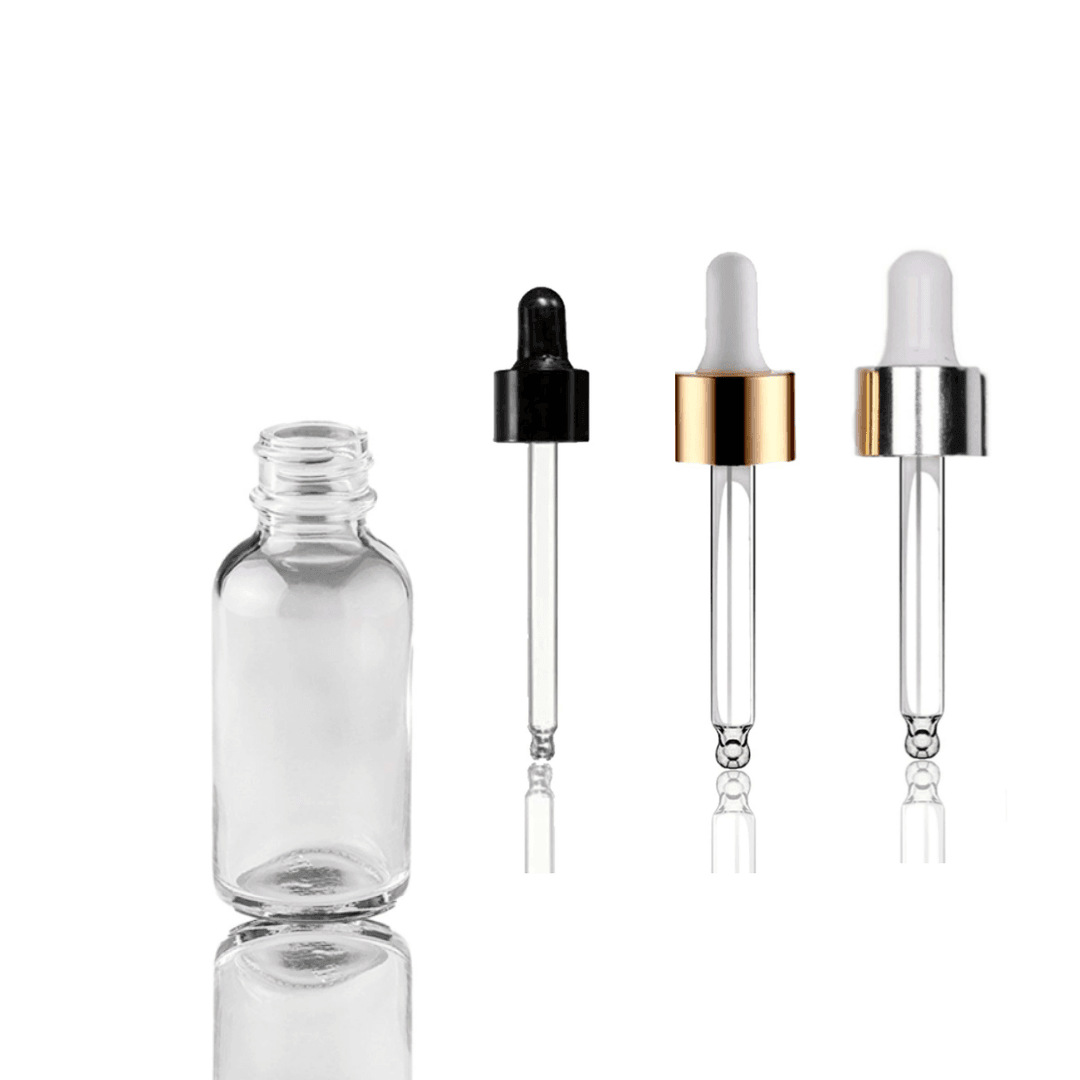 5ml Cam Ecza Şişe Şeffaf ve Cam Damlalık