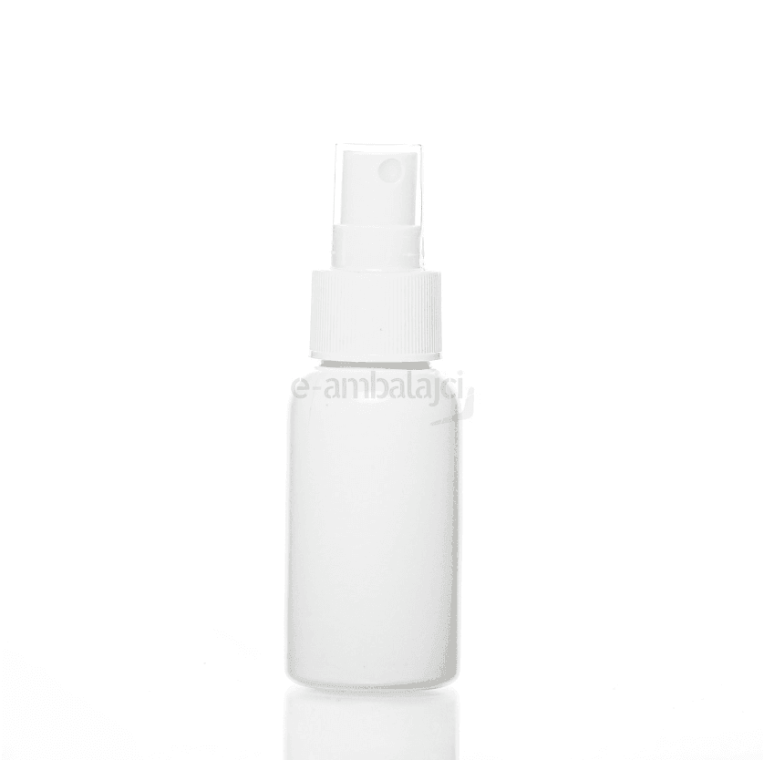 50ml Beyaz PE Şişe ve Beyaz Sprey