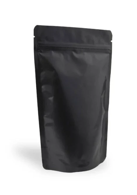 Mat Siyah Alüminyum Kilitli Doypack (13x22,5x7 cm) 200 Adet