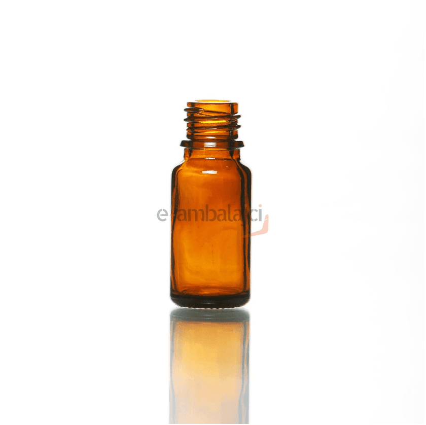 10ml Cam Ecza Şişe Amber ve İçten Damlalık