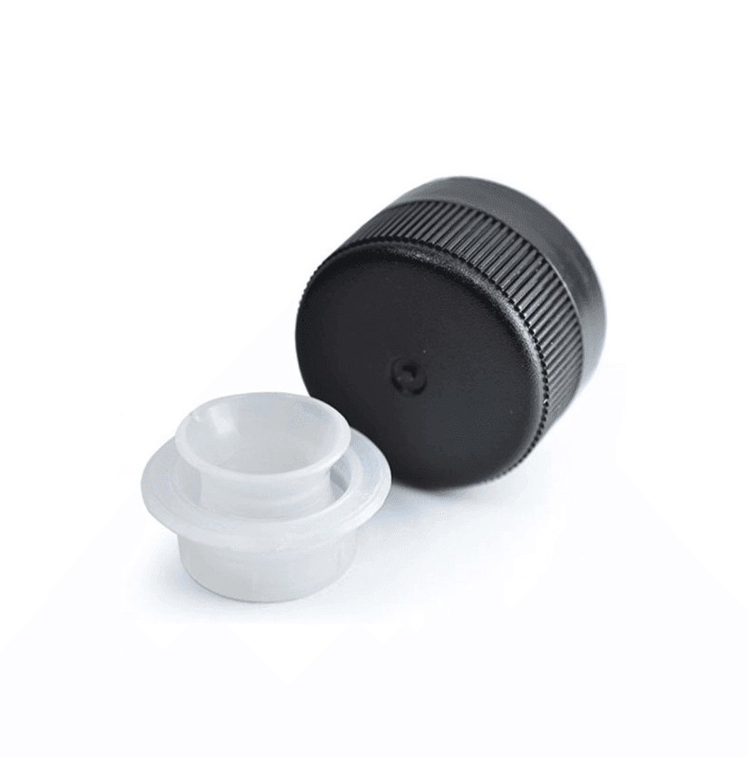 31,5mm Emniyetli Tıpalı Siyah Kapak (Cam Şişeye Uygun)