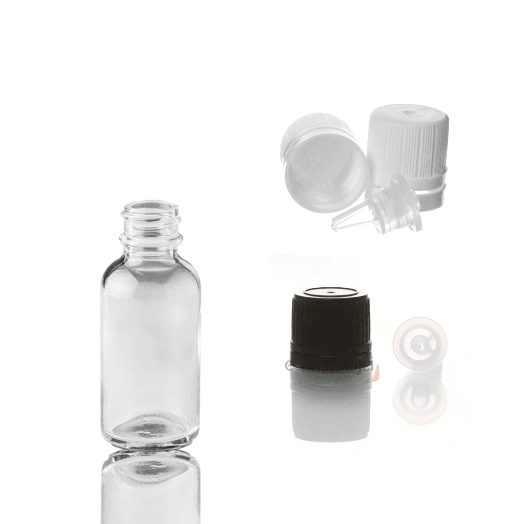 5ml Cam Ecza Şişe Şeffaf ve İçten Damlalık