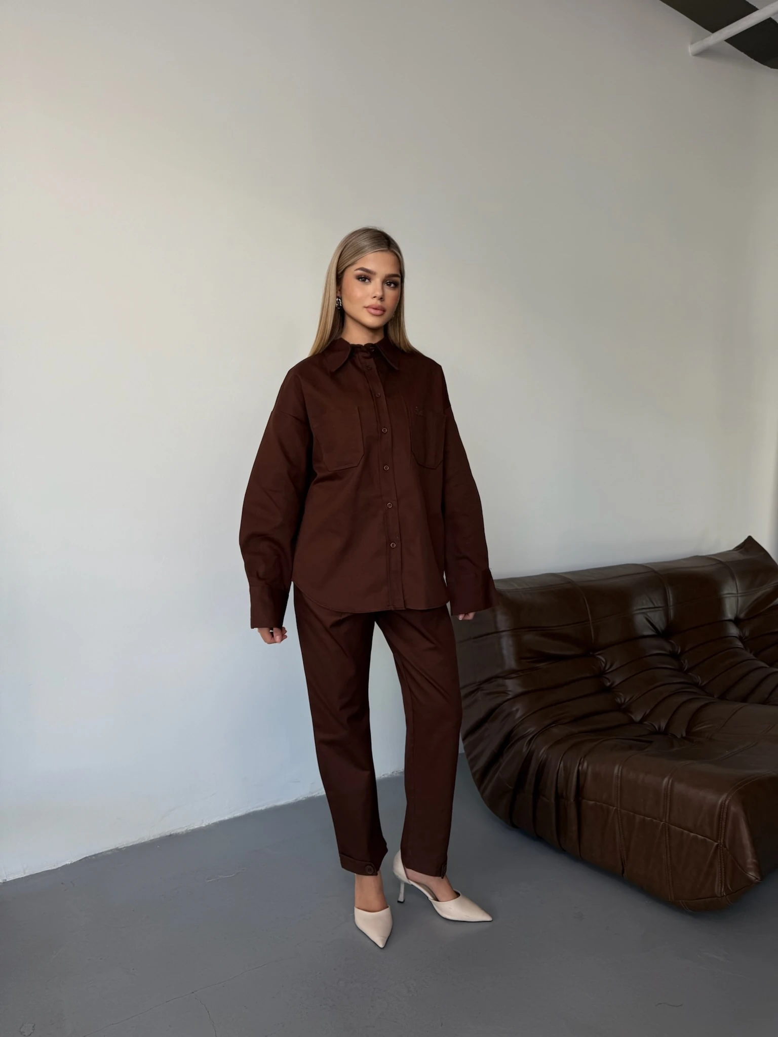 Prestij Takım - Kahverengi