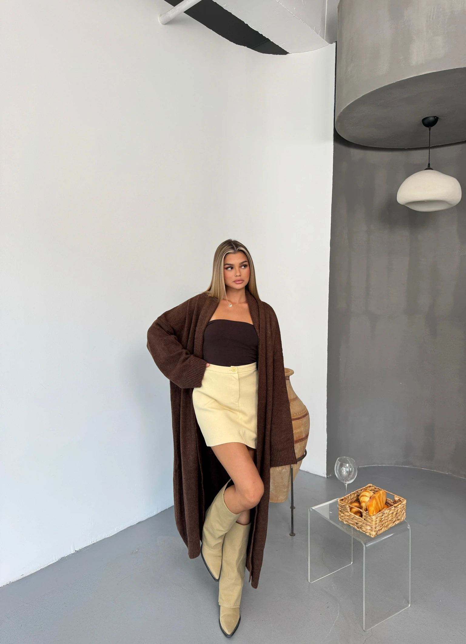 Günlük Hırka - Kahverengi