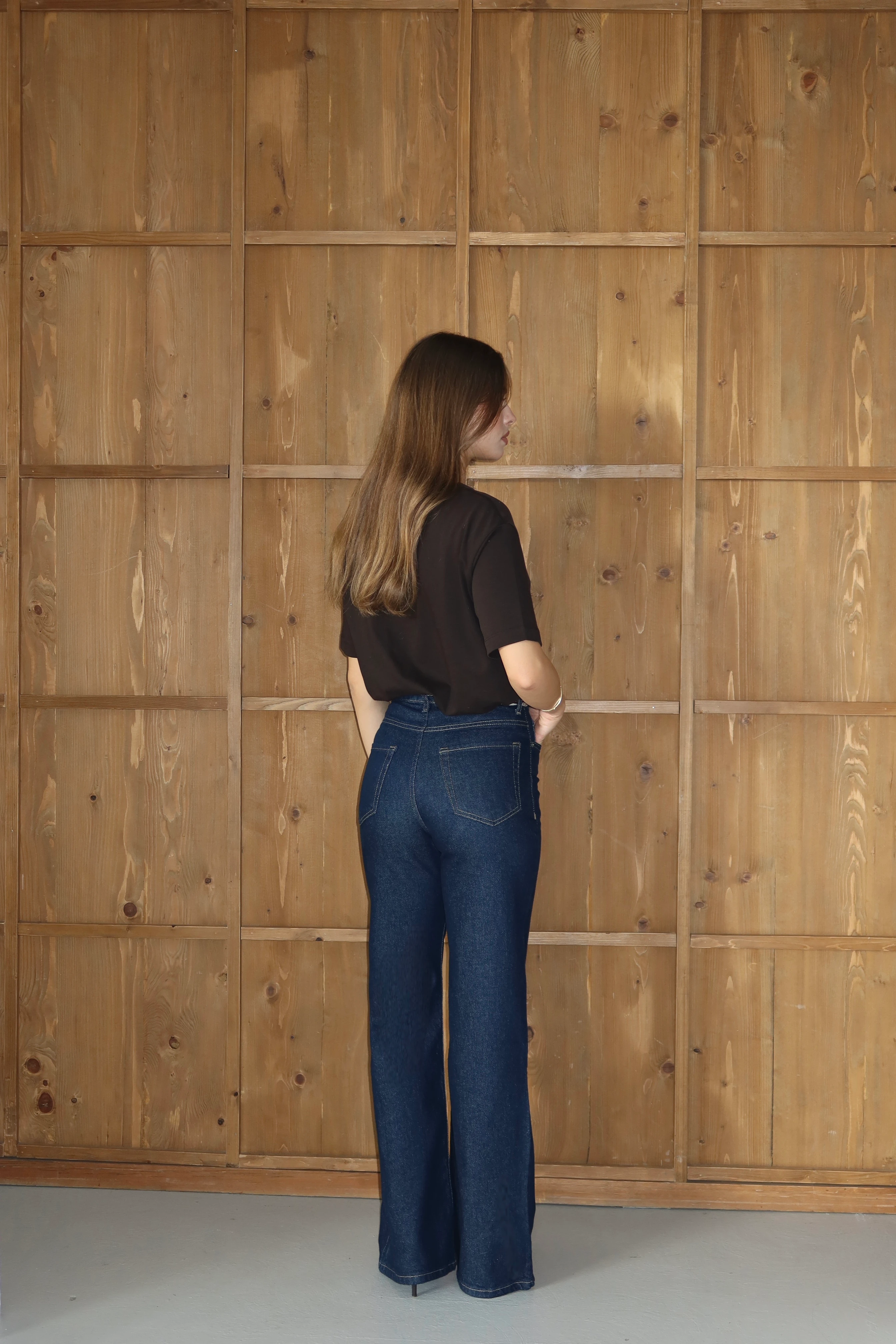 Fular Detaylı Denim