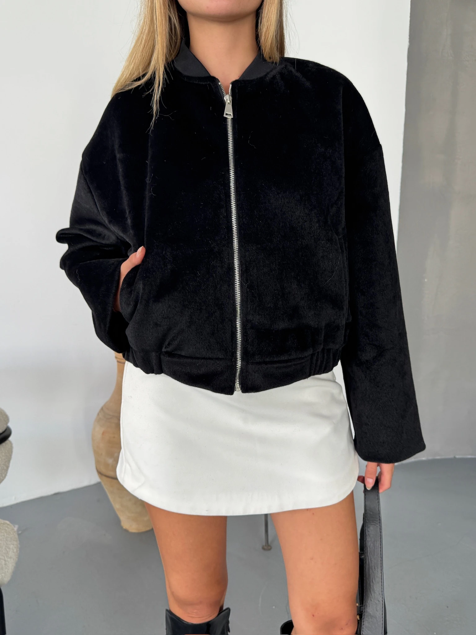 Yumuşak Doku Peluş Ceket