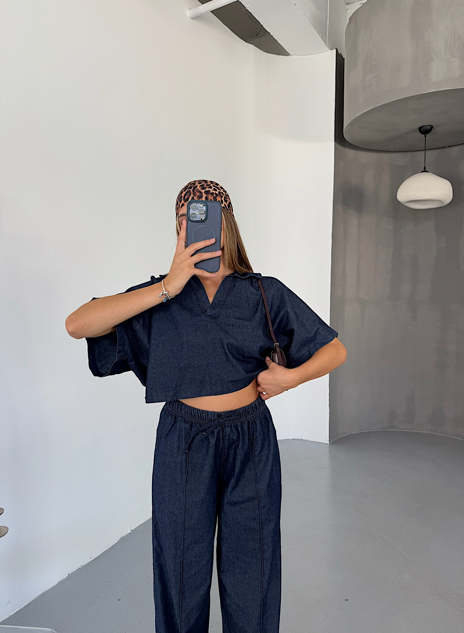 Denim Oversize İkili Takım