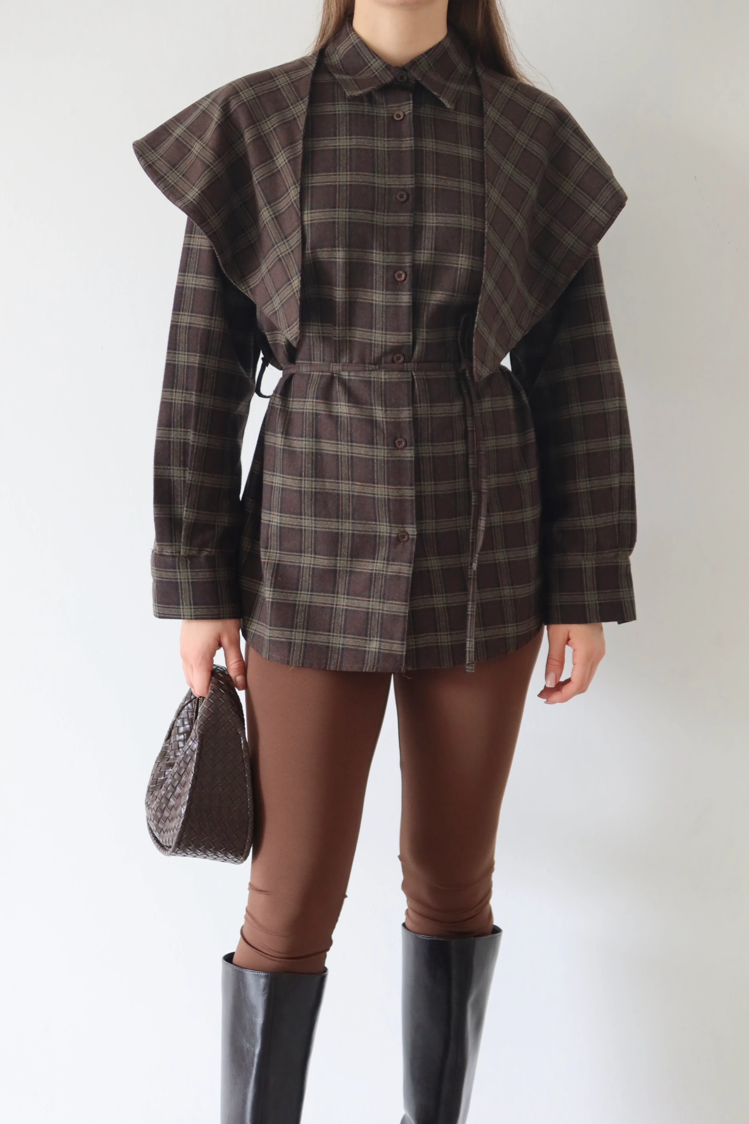 Volanlı Ekose Gömlek