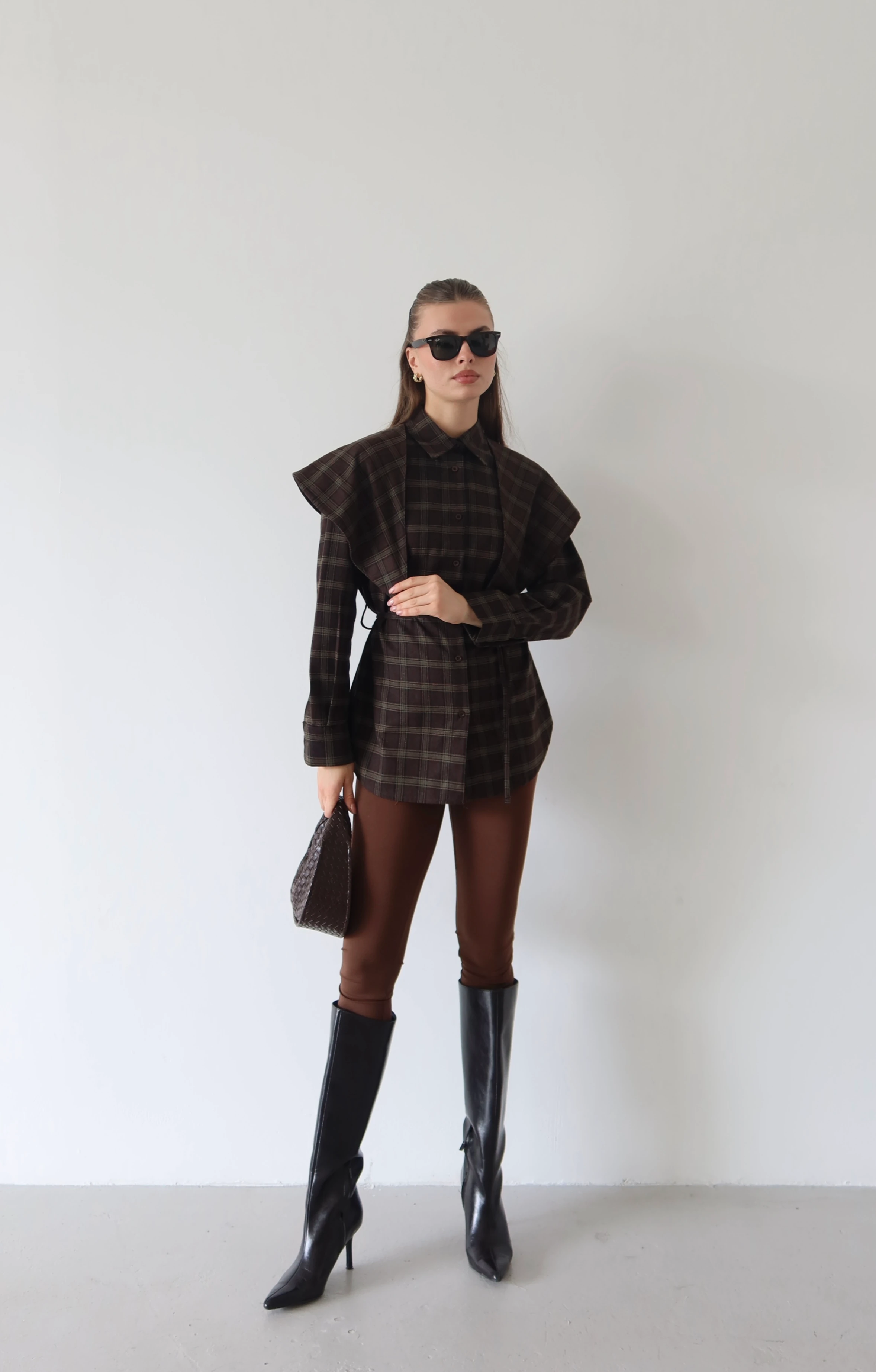 Volanlı Ekose Gömlek