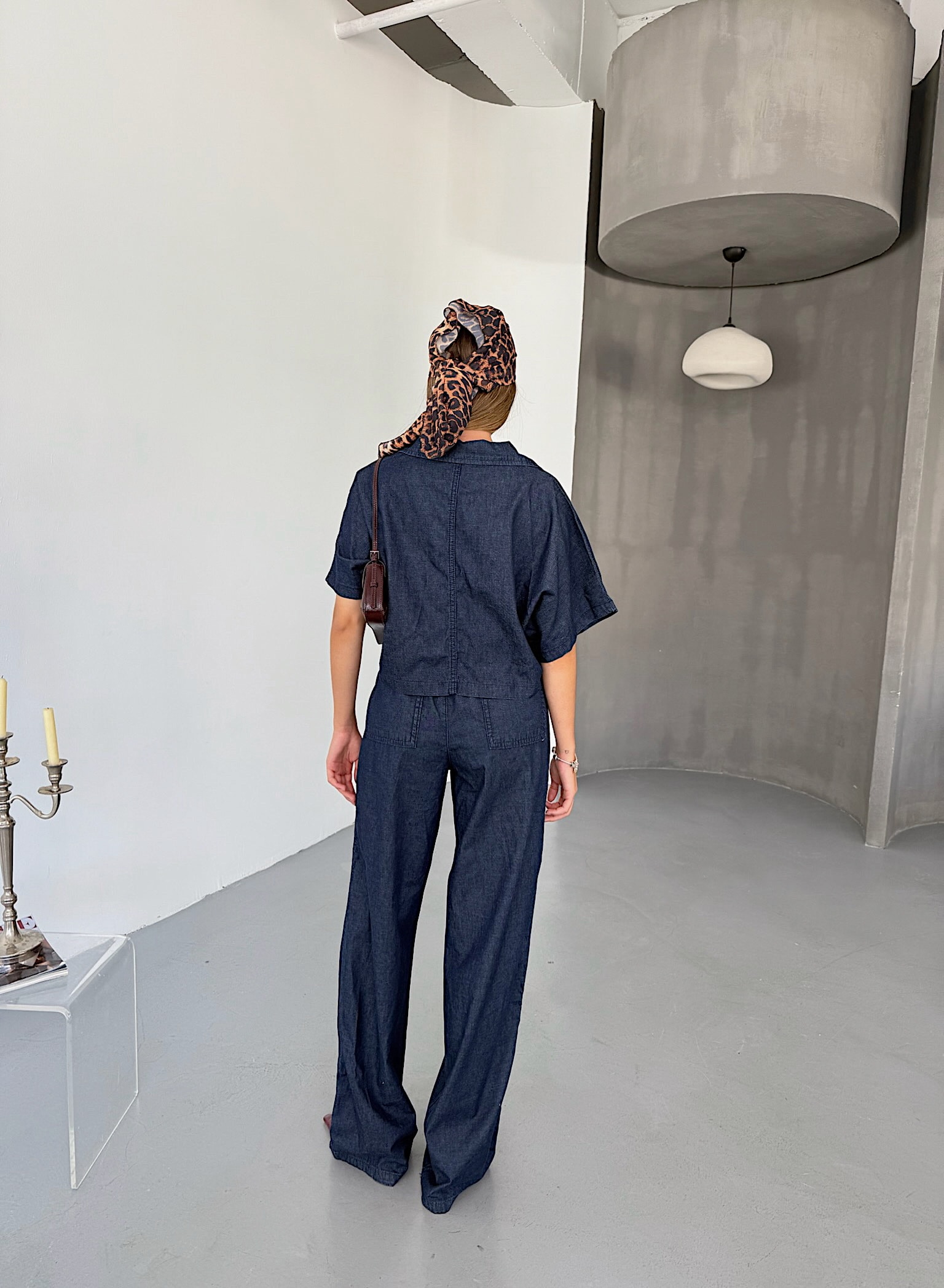 Denim Oversize İkili Takım