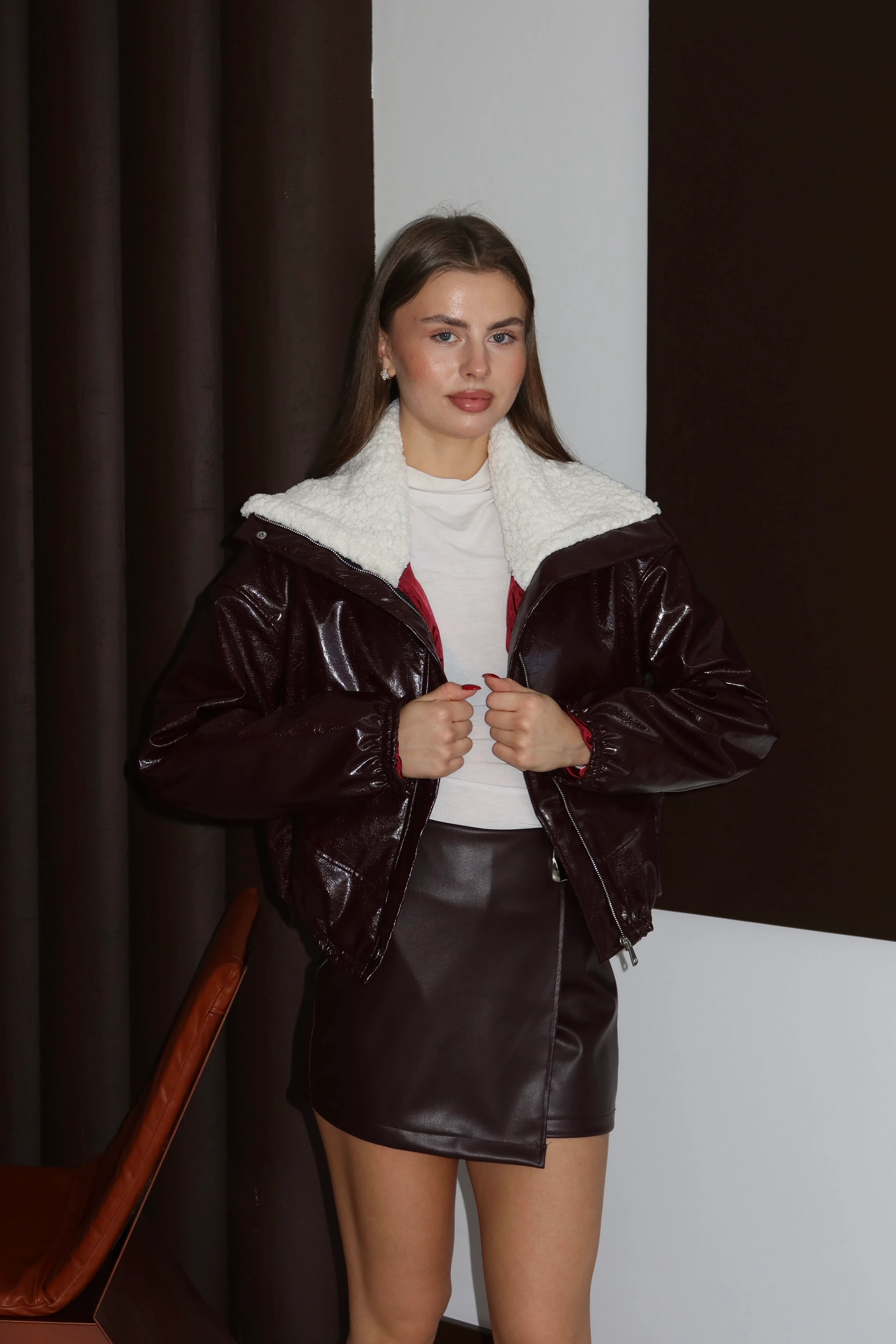 Soho Peluşlu Deri Mont