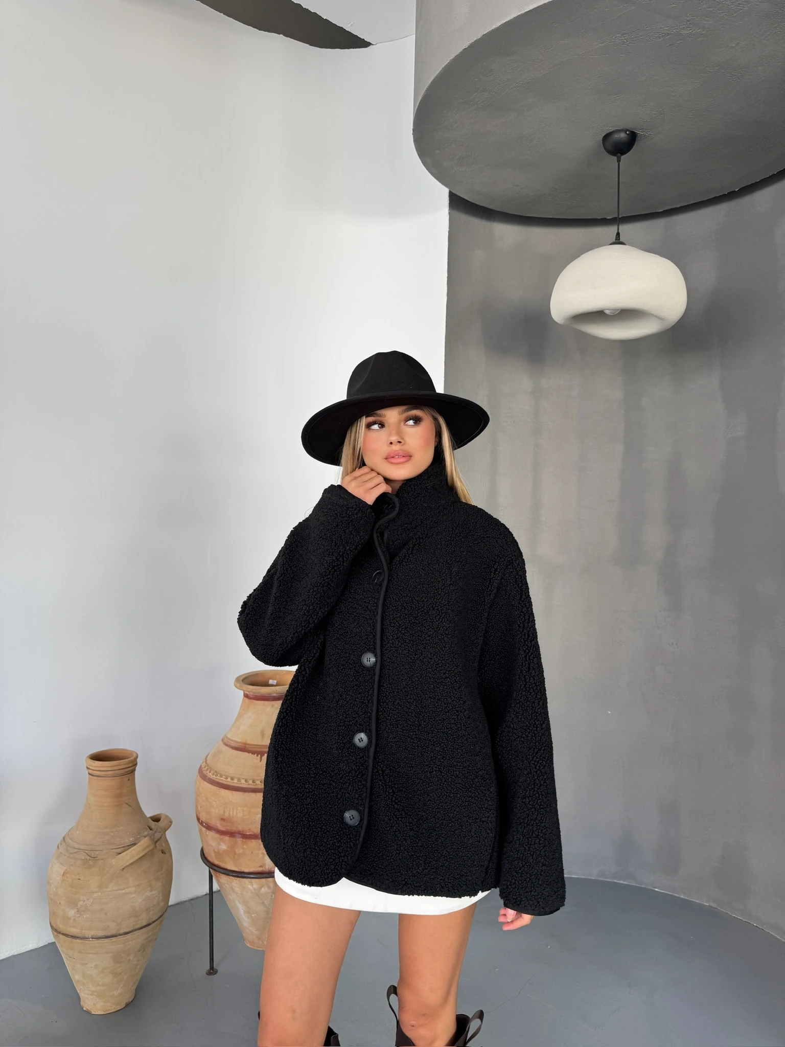 Soho Teddy Ceket - Siyah