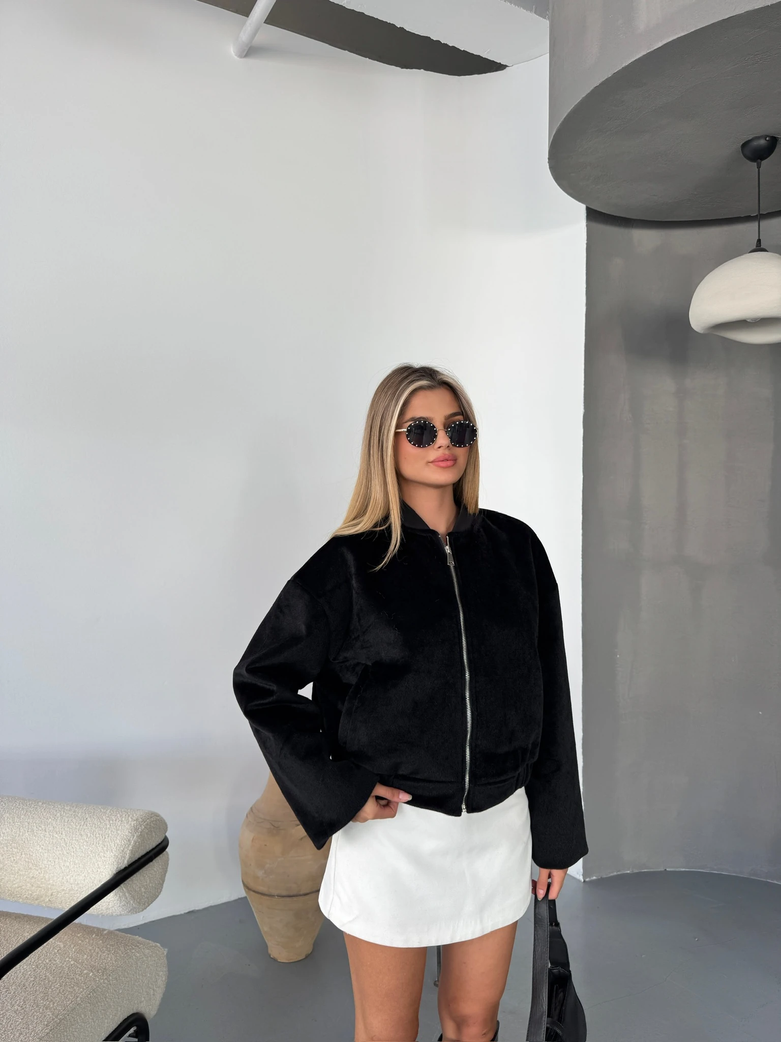 Yumuşak Doku Peluş Ceket