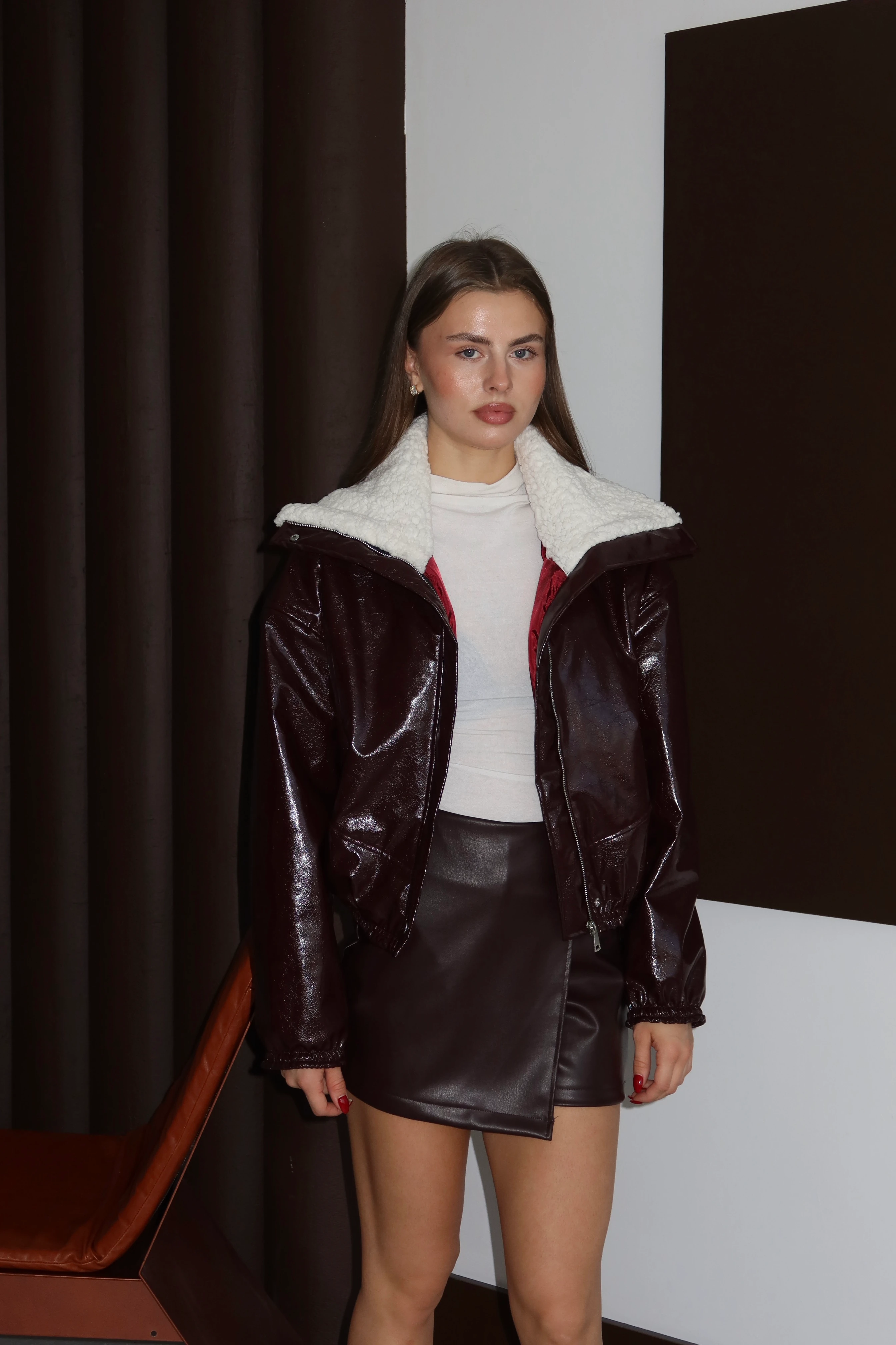 Soho Peluşlu Deri Mont