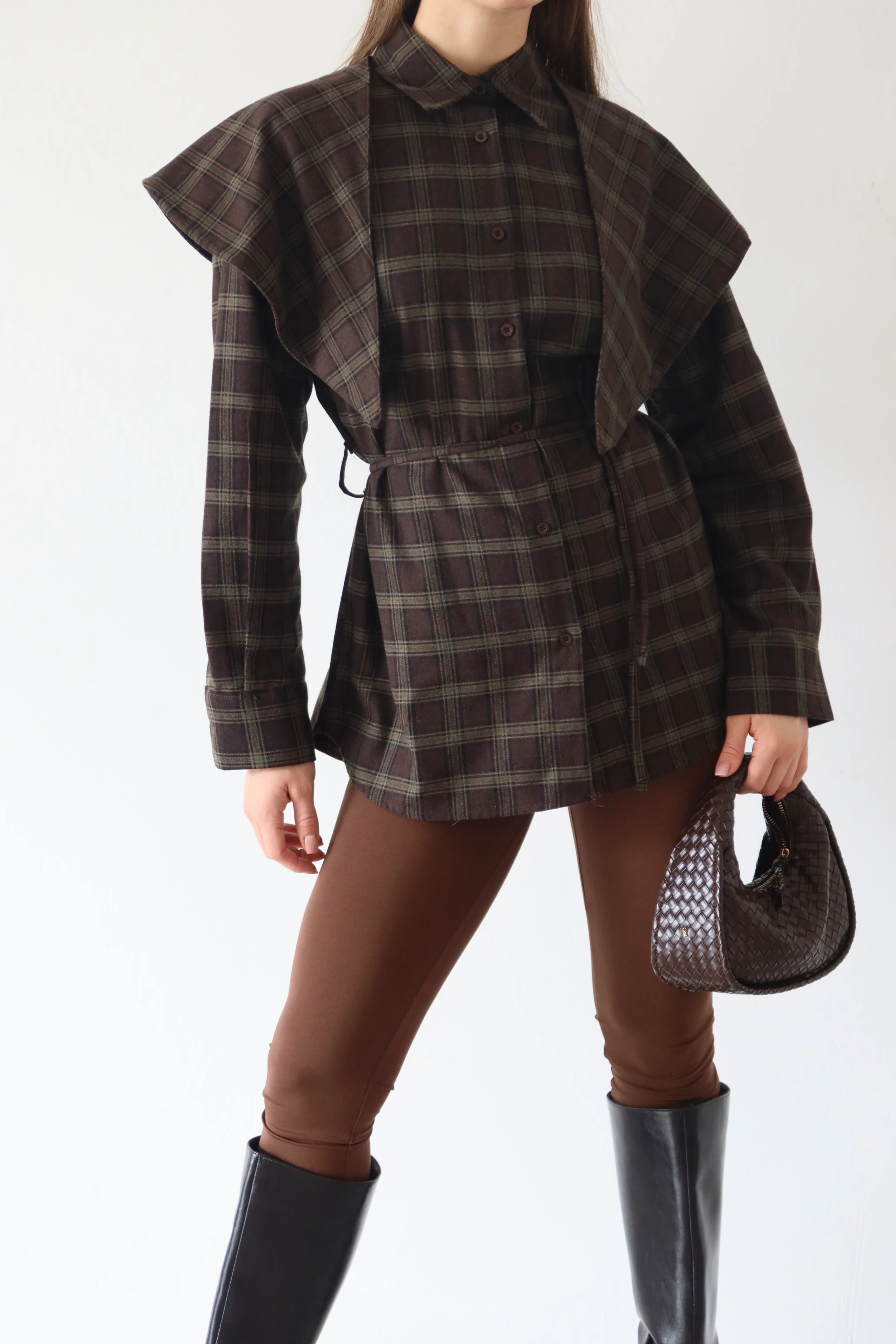 Volanlı Ekose Gömlek