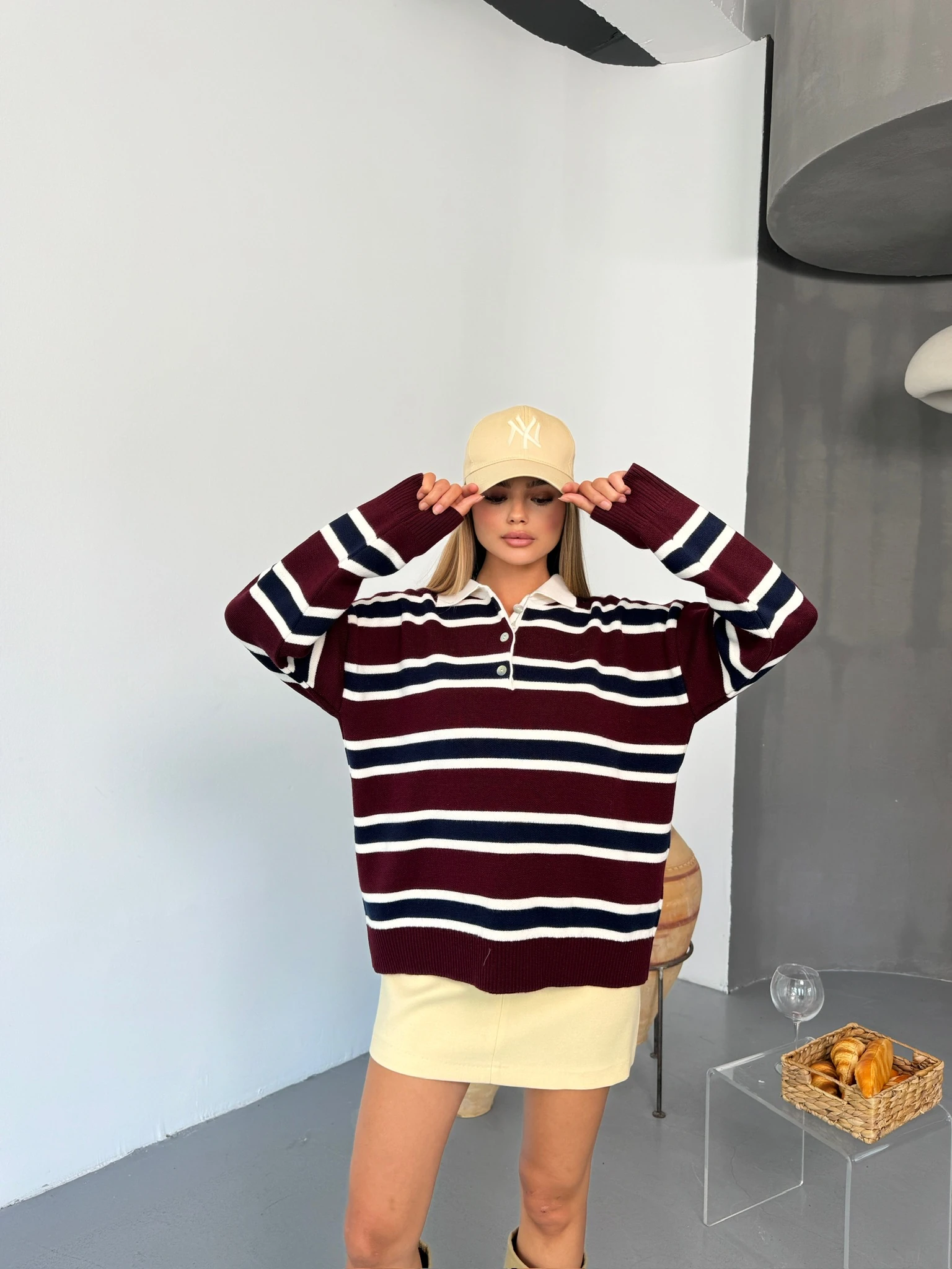 Retro Kolej Kazak - Bordo