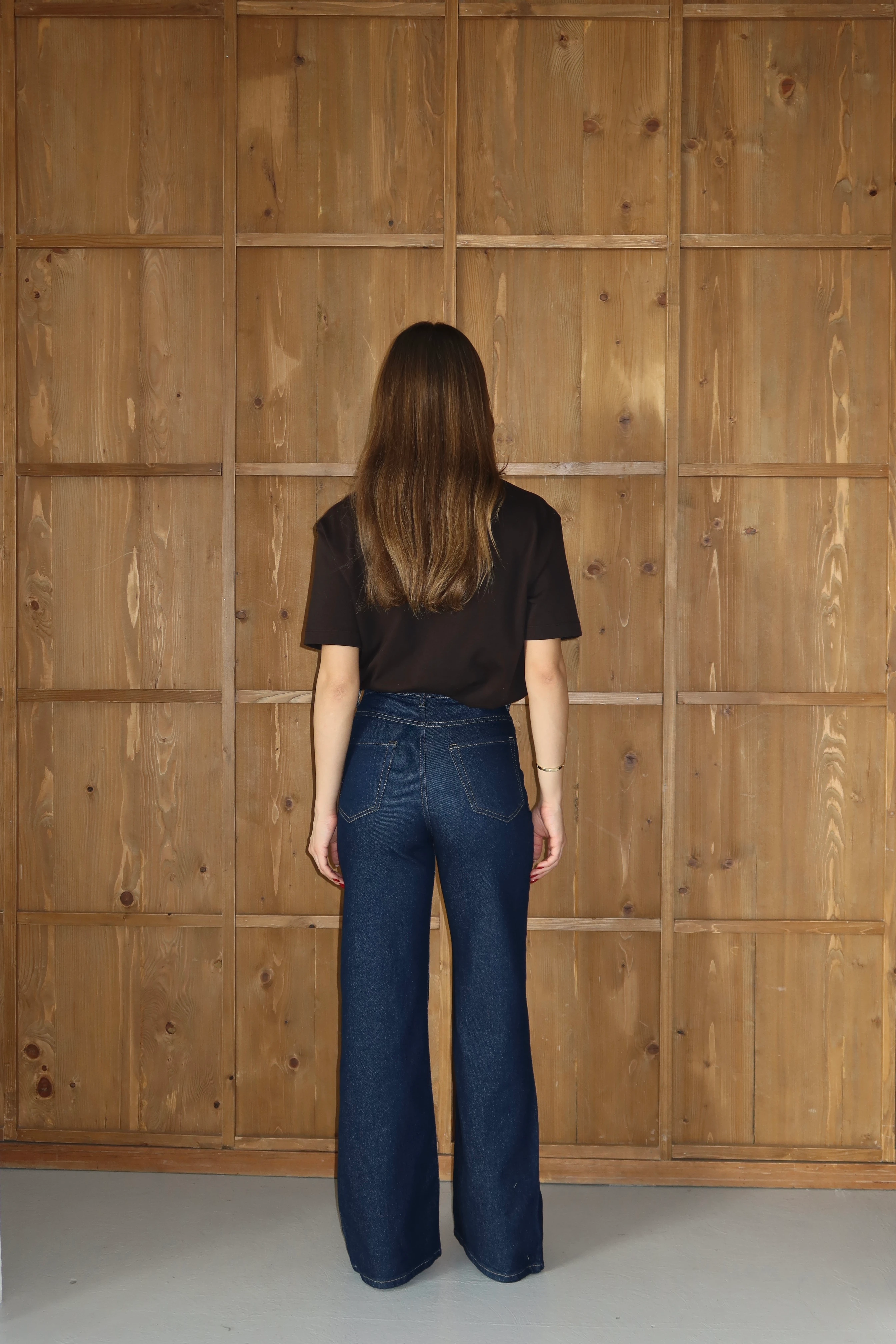 Fular Detaylı Denim