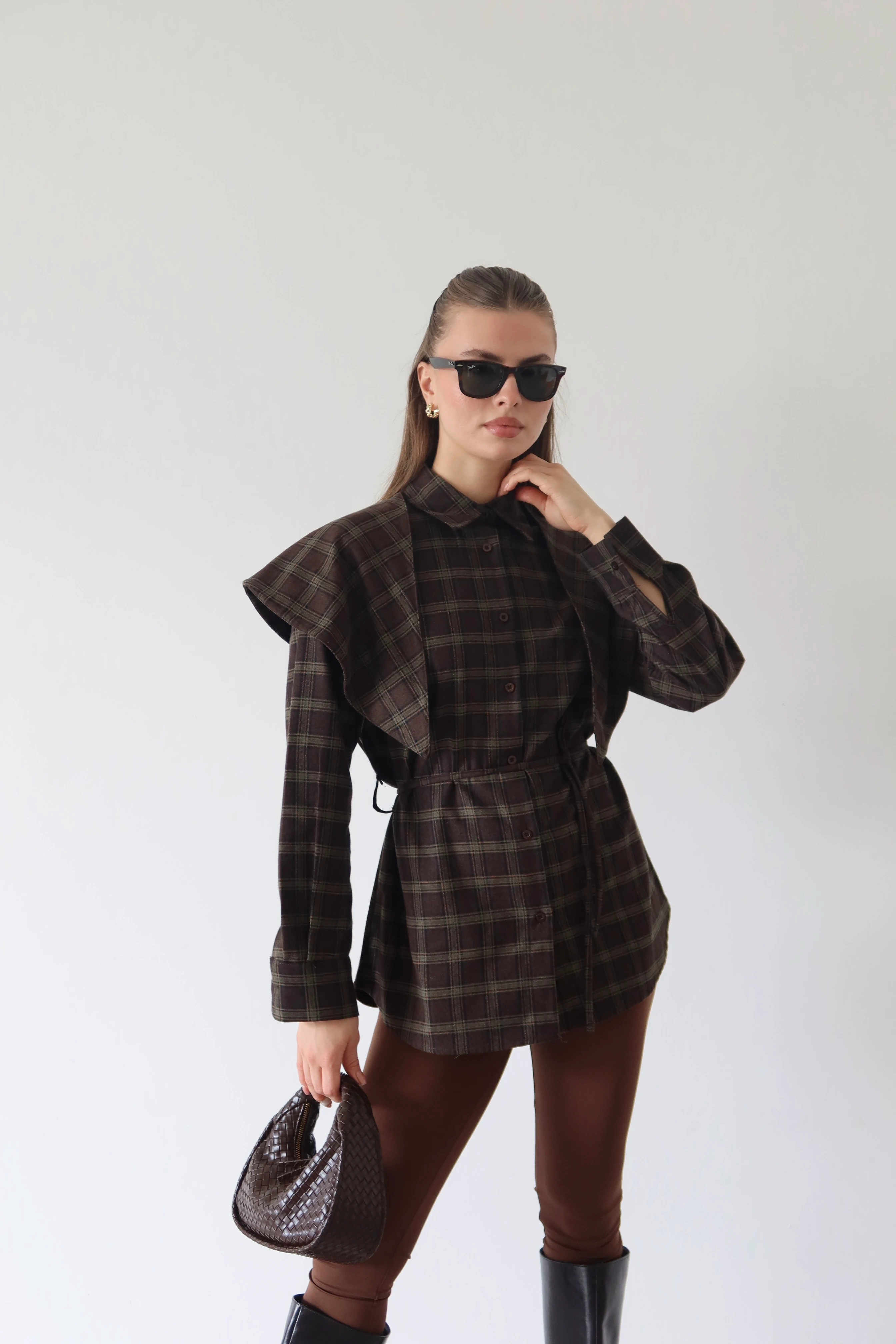 Volanlı Ekose Gömlek