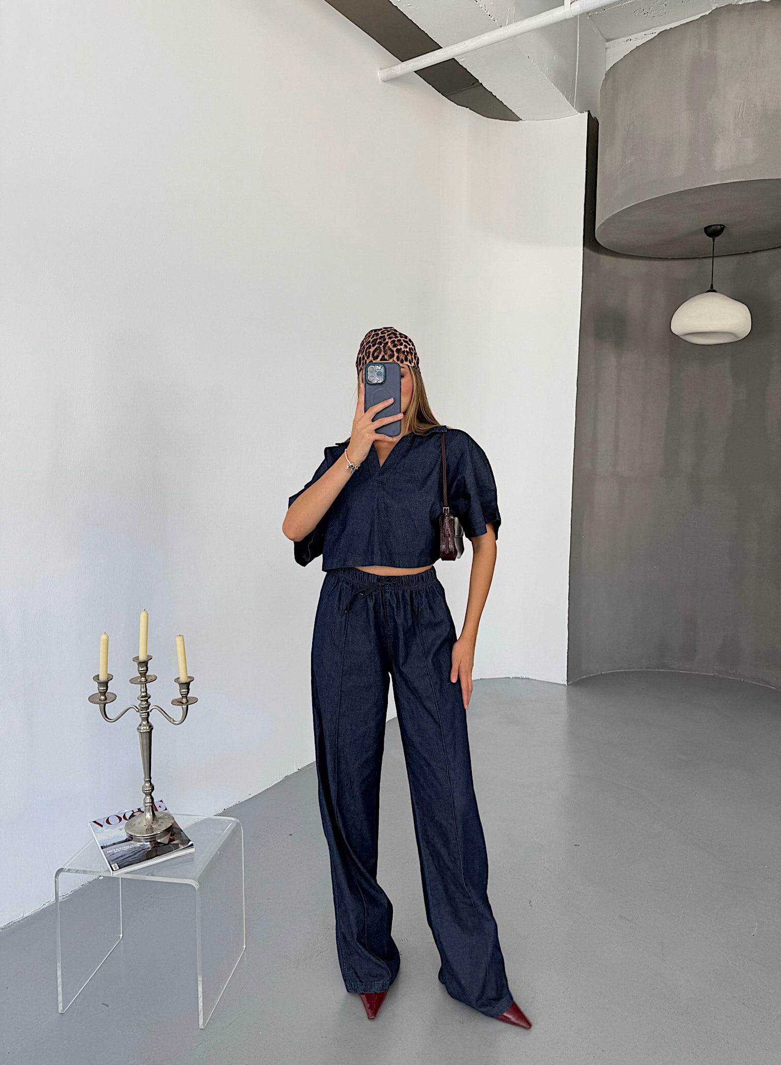 Denim Oversize İkili Takım