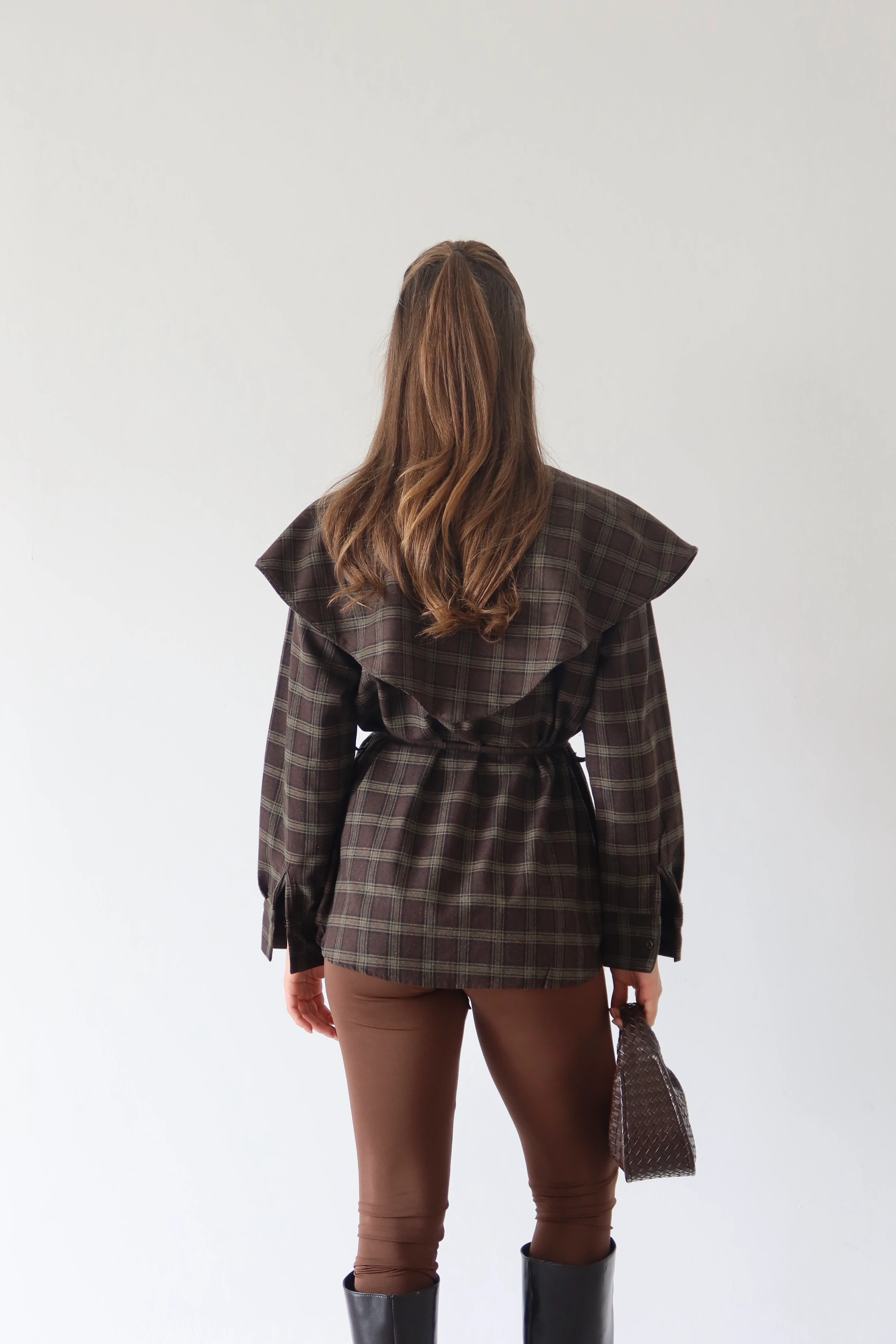 Volanlı Ekose Gömlek