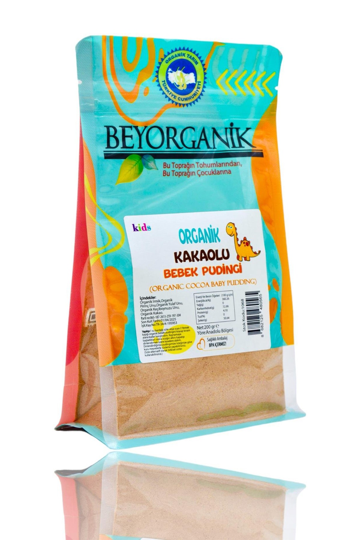 ORGANİK KAKAOLU BEBEK PUDİNGİ 200GR +6 AY