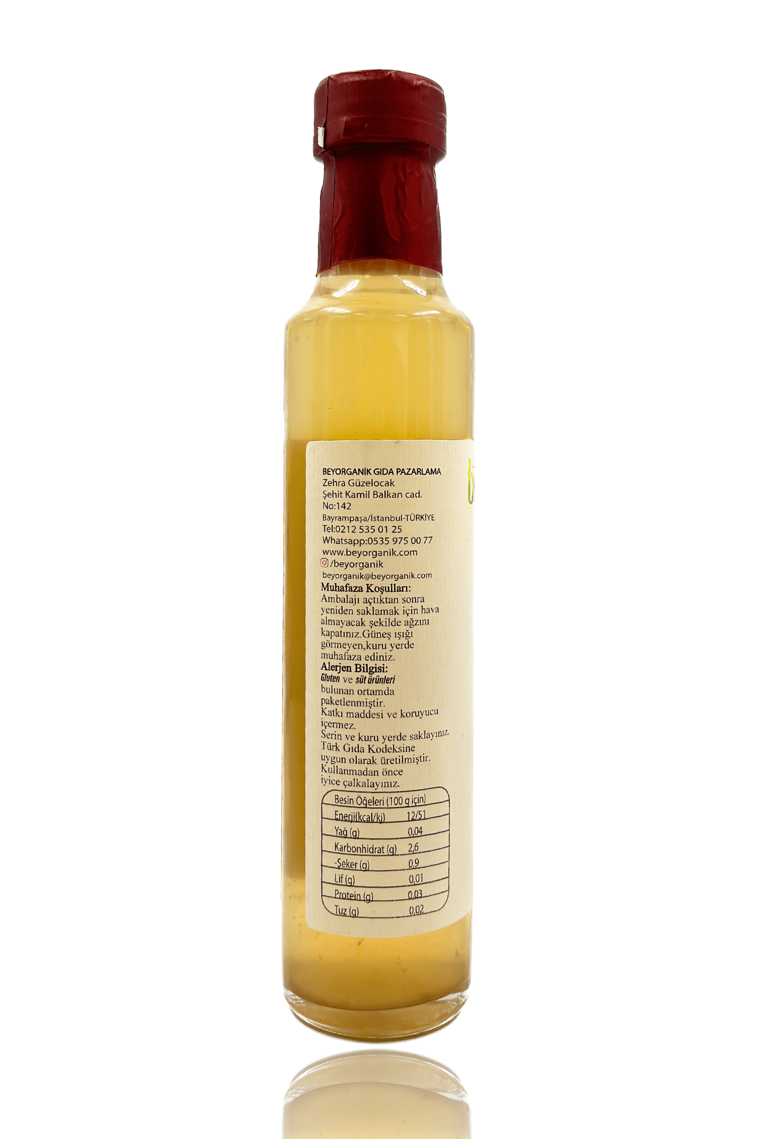 BEYORGANİK BEYGURME ORGANİK ANANAS SİRKESİ 250ML
