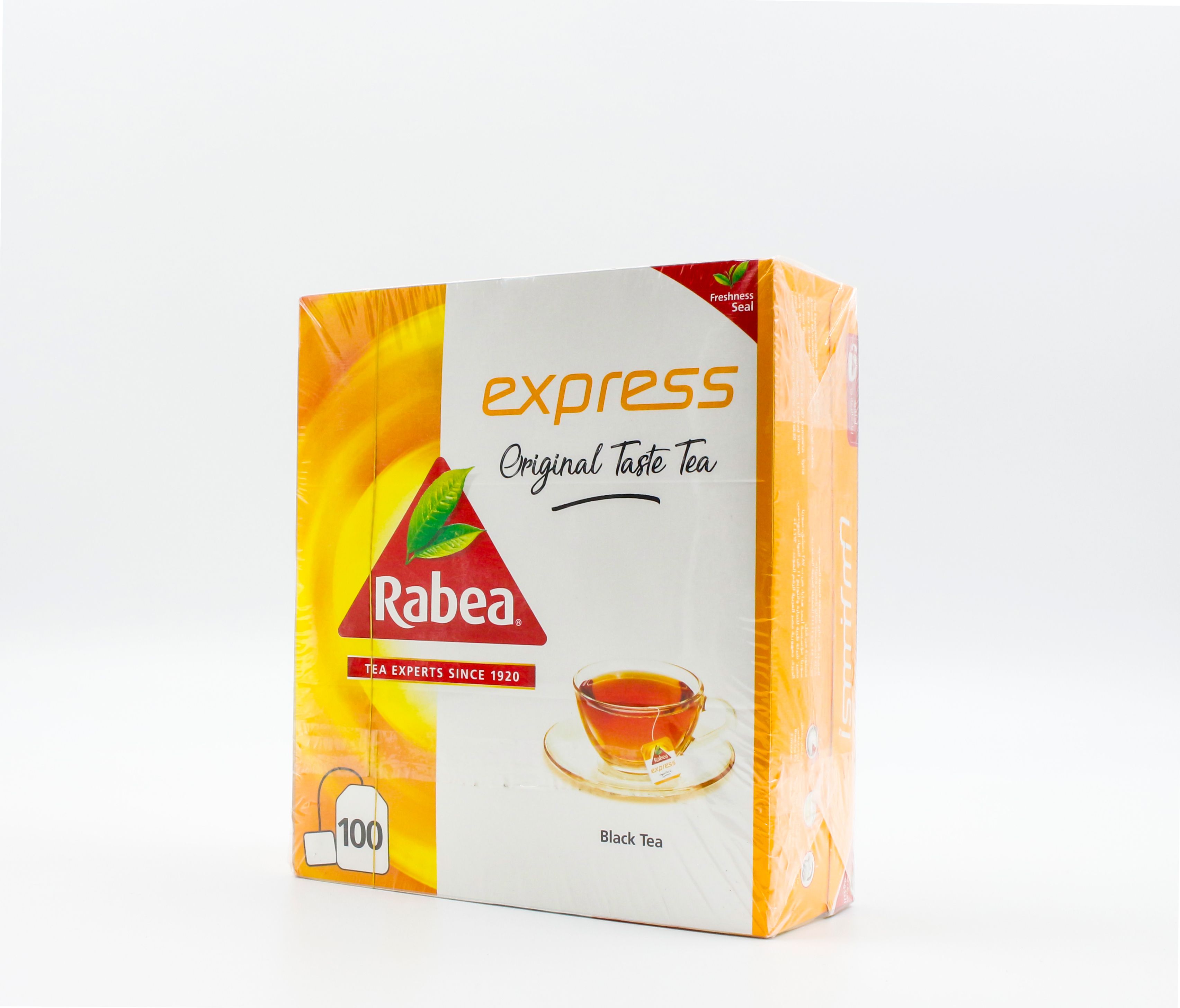 RABEA TEA- EXPRESS YUMUŞAK İÇİMLİ ZENGİN AROMALI SİYAH ÇAY 100 POŞET-3’LÜ SET