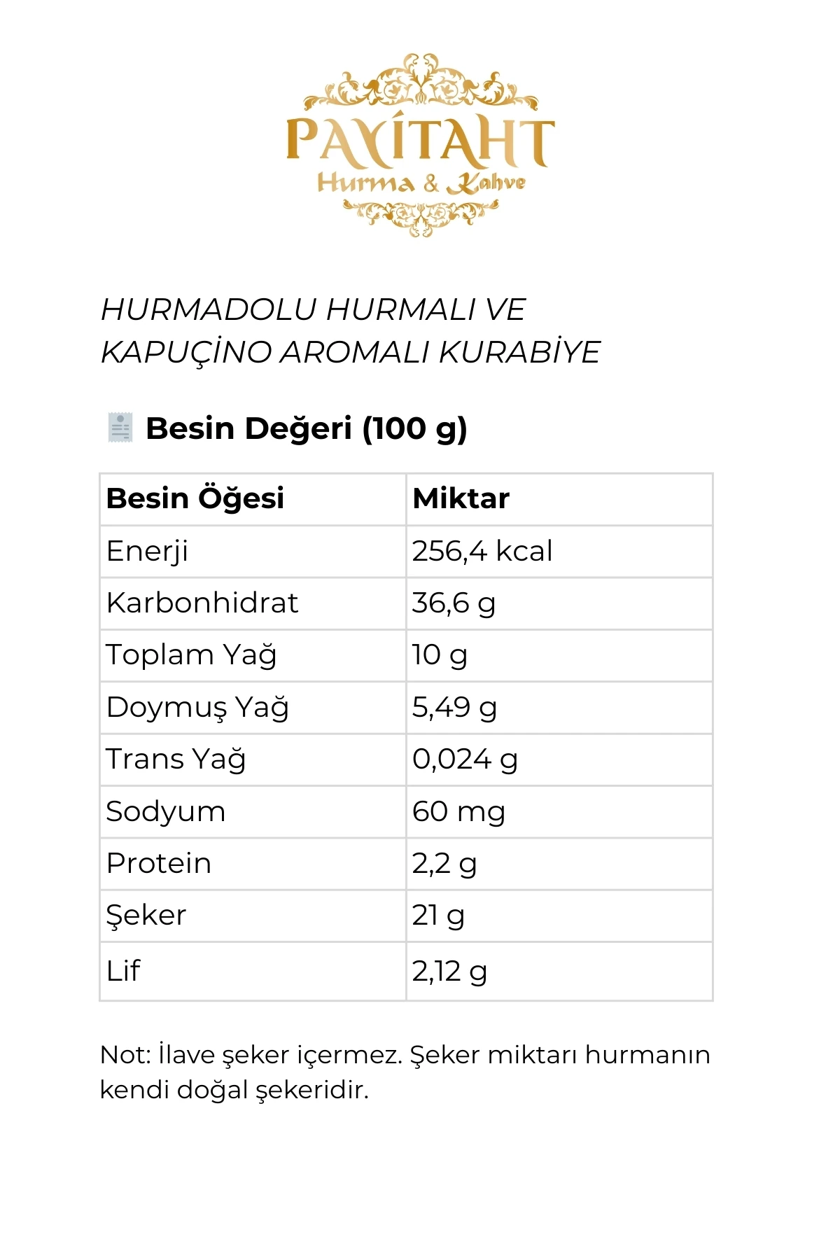 HURMADOLU HURMALI VE KAPUÇİNO AROMALI KURABİYE 24 ADET