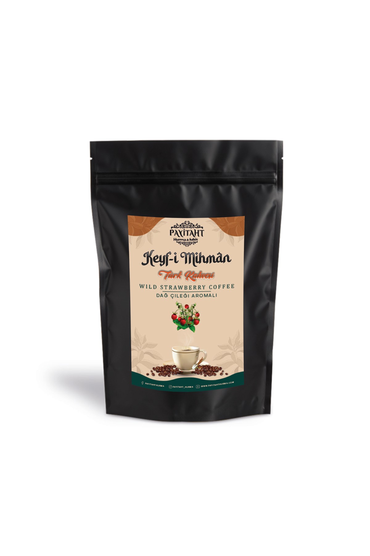 KEYF-I MİHMAN قهوة تركية بنكهة الفراولة الجبلية 100 غرام