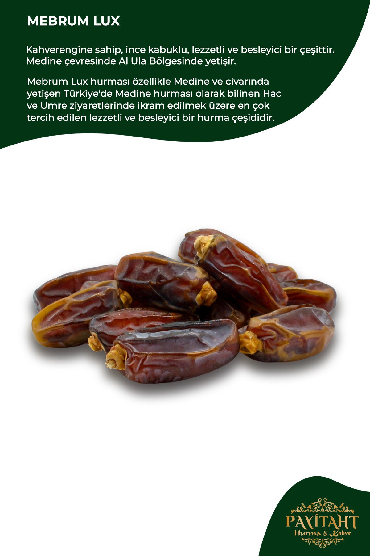 Mebrum Lüks Medine Hurma 12 Paket 100GR Tadımlık Yeni Mahsül İnce Kabuklu Besleyici Dayanıklı Özel Hediyelik Set