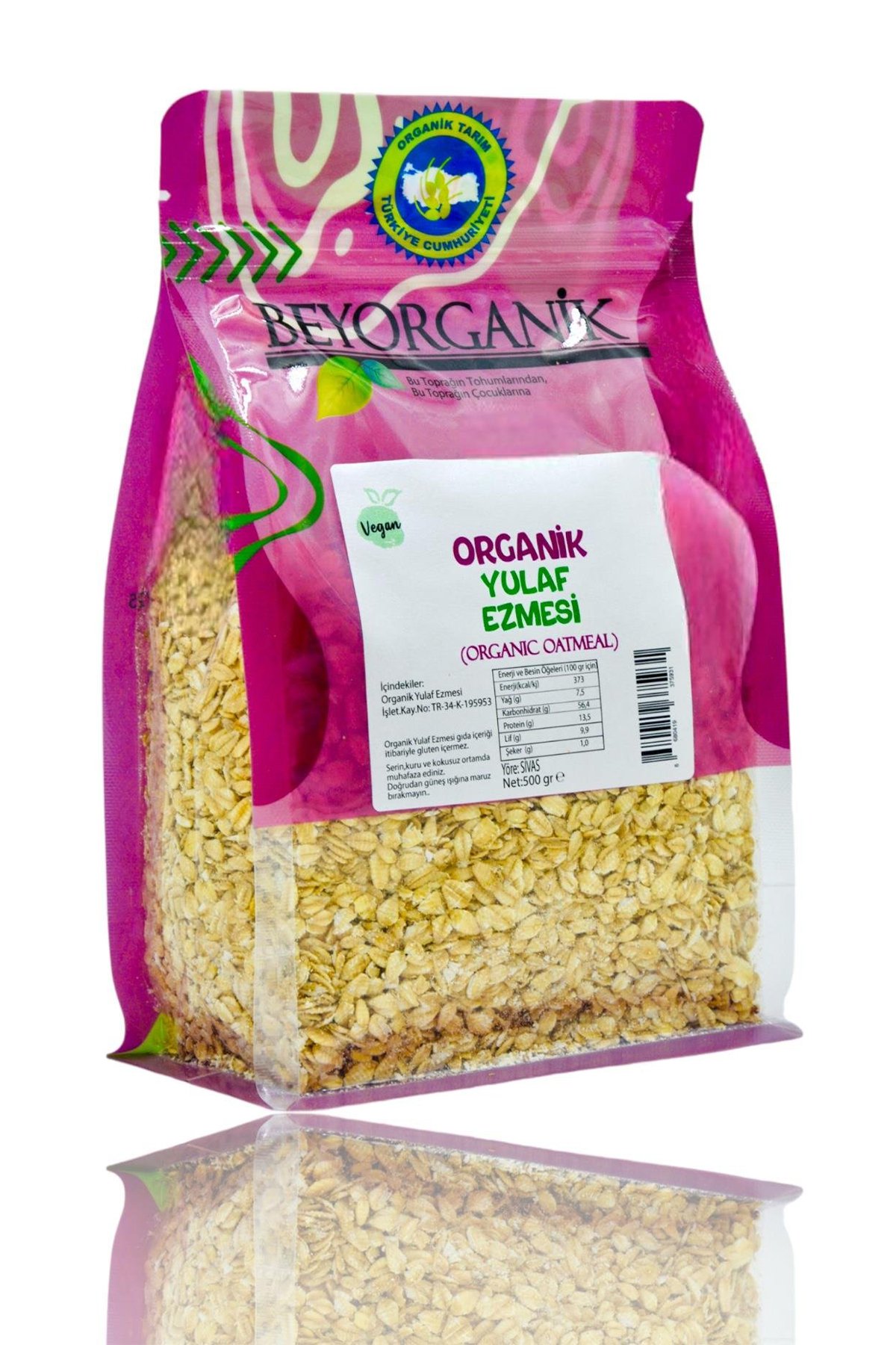 ORGANİK YULAF EZMESİ 500GR +6 AY