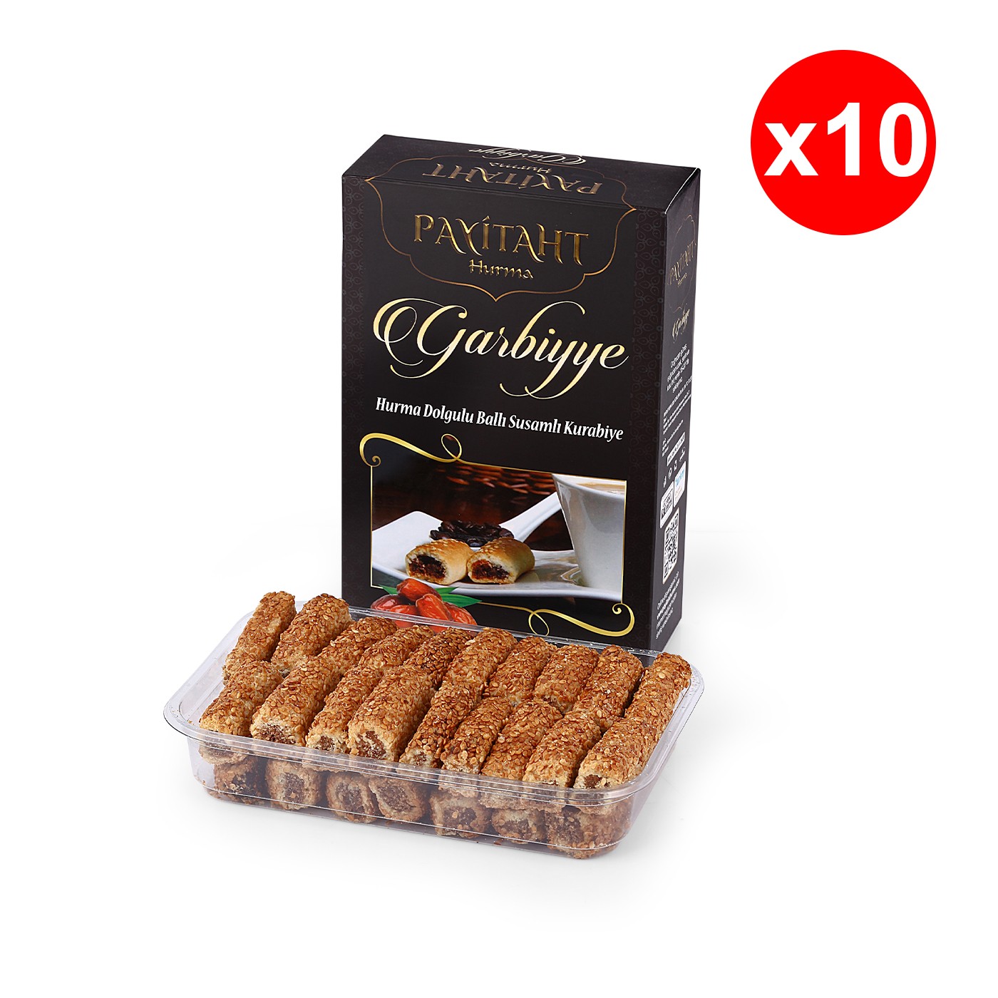 PAYİTAHT HURMA- DATE FILLED SESAME COOKIES SUGAR-FREE 10 PACKAGE