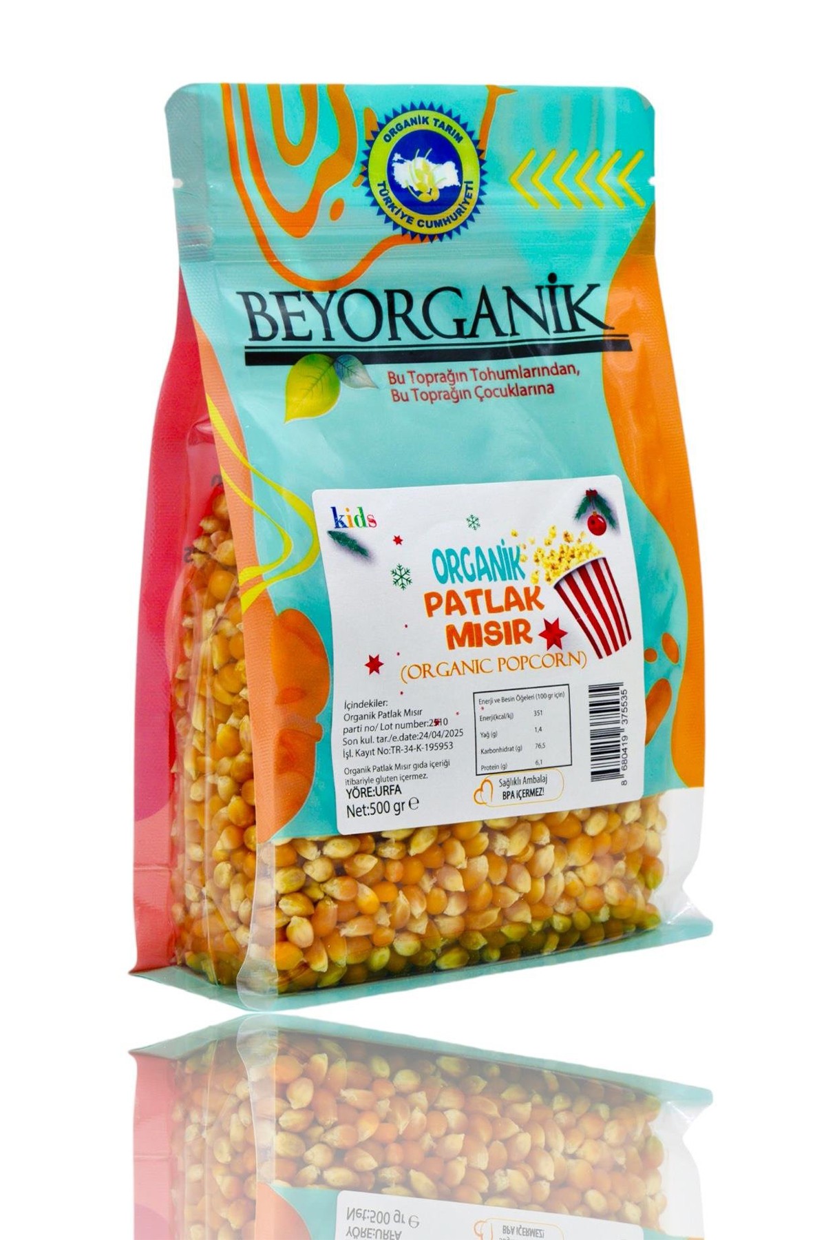 ORGANİK PATLAK MISIR 500GR