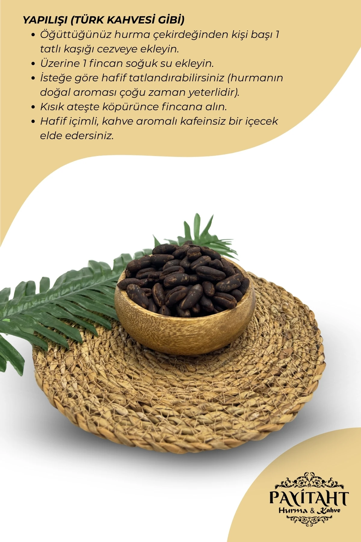 KAVRULMUŞ HURMA ÇEKİRDEĞİ 500 GR