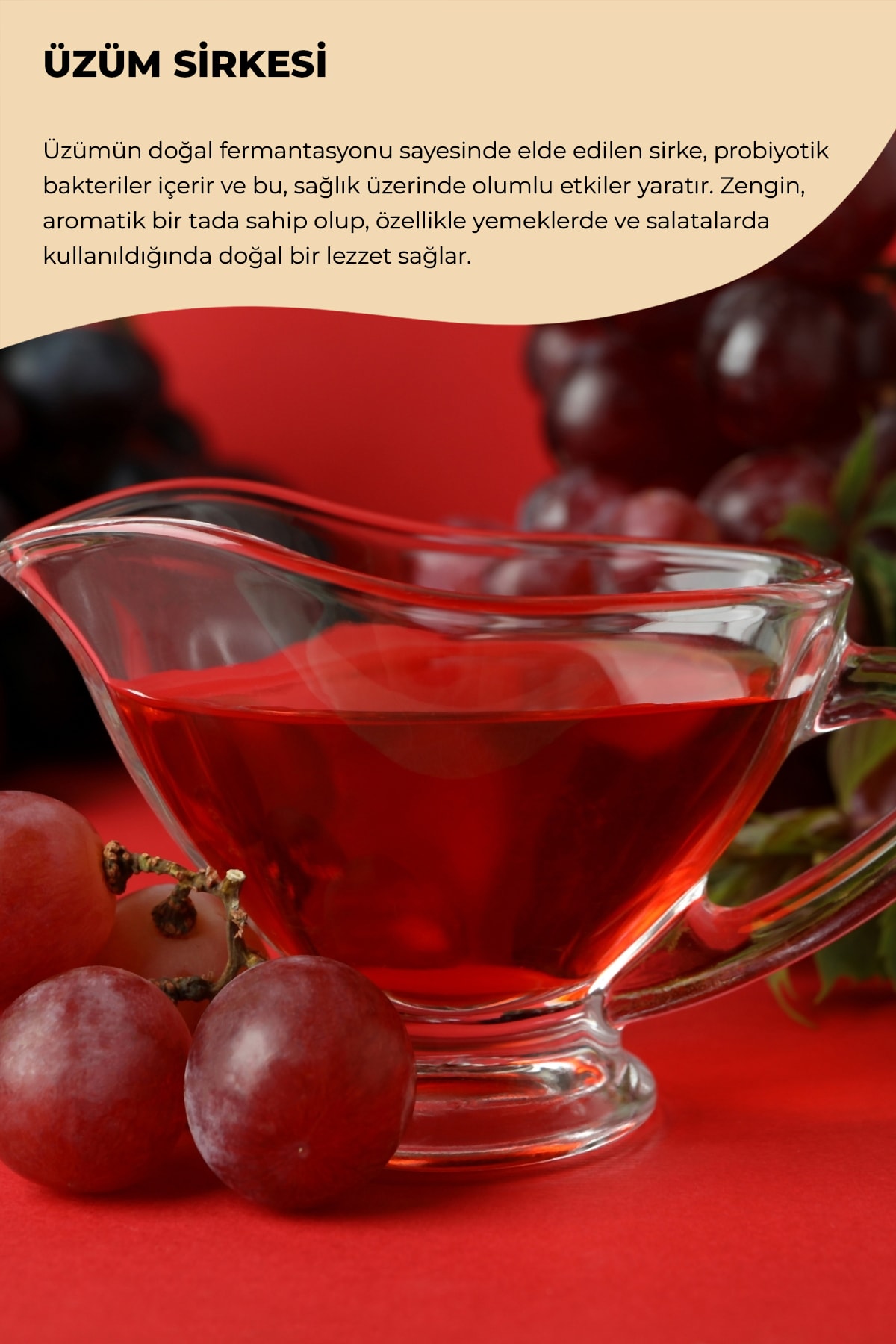 ORGANİK ÜZÜM SİRKESİ 500ML
