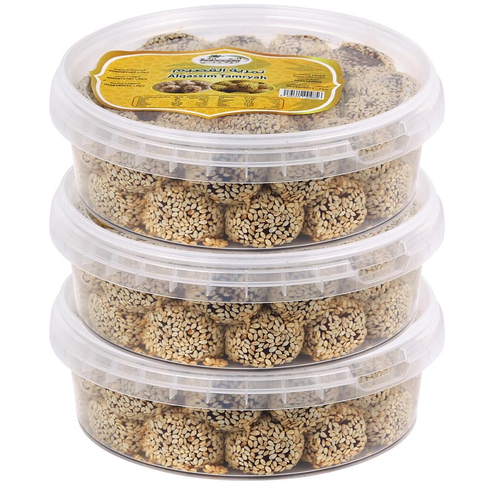 Alqassim Tamryah Temriye Sesame Date Balls 650g. 3 Packet